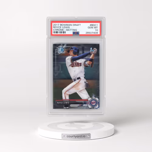 2017 Bowman Draft #BDC1 Royce Lewis - Chrome-Batting (PSA 10 GEM MINT)