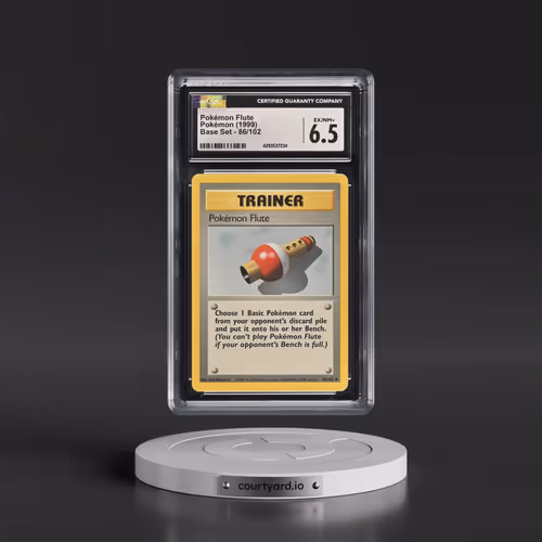 1999 Base Set #86/102 Pokémon Flute (CGC 6.5 EX-NM+)