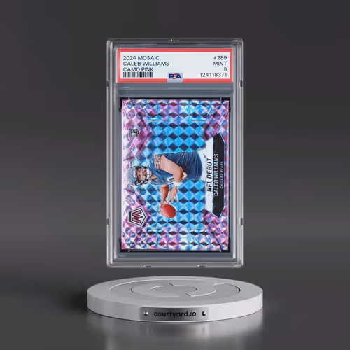 2024 Panini Mosaic #289 Caleb Williams - Camo Pink (PSA 9 MINT)