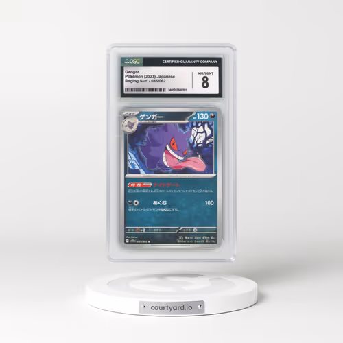 2023 Raging Surf #035/062 Gengar (CGC 8 NM-MT)