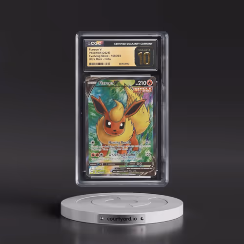 2021 Evolving Skies #169/203 Flareon V - Ultra Rare Holo (CGC 10 PRISTINE)