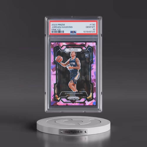 2023 Panini Prizm #130 Jordan Hawkins - Pink Ice (PSA 10 GEM MINT)
