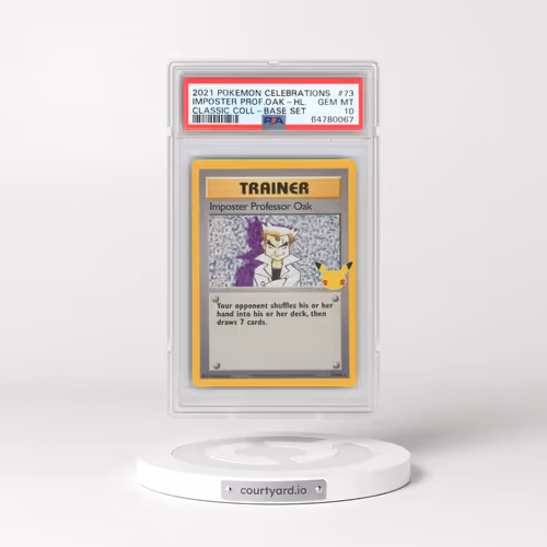 2021 Pokémon Celebrations Classic Collection #73 Imposter Professor Oak - Holo (PSA 10 GEM MINT)
