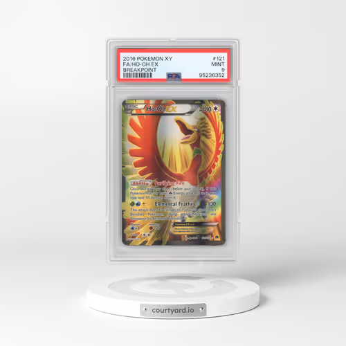 2016 Pokémon XY Breakpoint #121 HO-Oh EX - Holo Full Art (PSA 9 MINT)