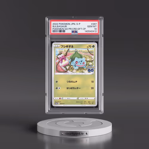 2022 Pokémon S Promo #287 Bulbasaur - Pokemon Go Promo Card Gift Campaign (PSA 10 GEM MINT)