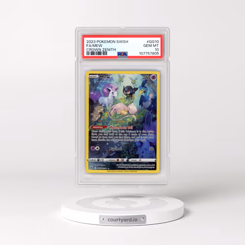2023 Pokémon Sword and Shield Crown Zenith #GG10 Mew - Full Art (PSA 10 GEM MINT)