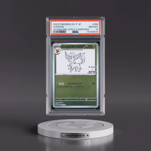 2023 Pokémon SV-P Promo #068 Leafeon - YU Nagaba X Pokemon Card Game Campaign (PSA 10 GEM MINT)