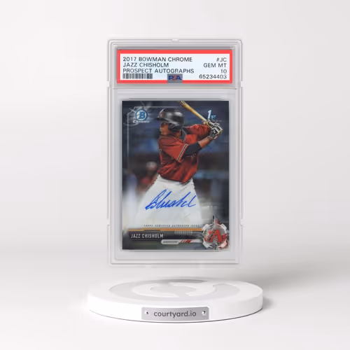 2017 Bowman Chrome Prospect Autographs #JC Jazz Chisholm (PSA 10 GEM MINT)
