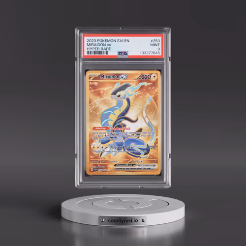 2023 Pokémon Svi EN-Scarlet & Violet #253 Miraidon EX - Holo Hyper Rare (PSA 9 MINT)