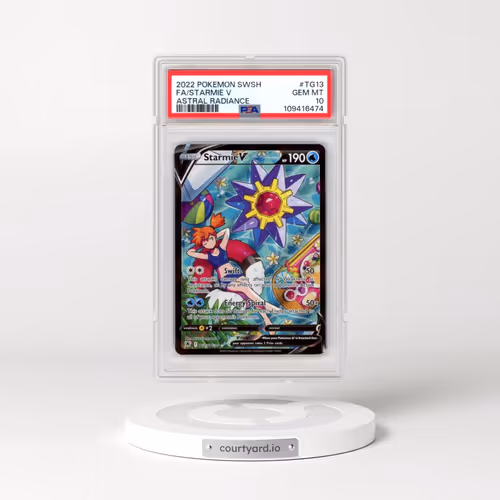 2022 Pokémon Sword & Shield Astral Radiance #TG13 Starmie V - Holo Full Art (PSA 10 GEM MINT)