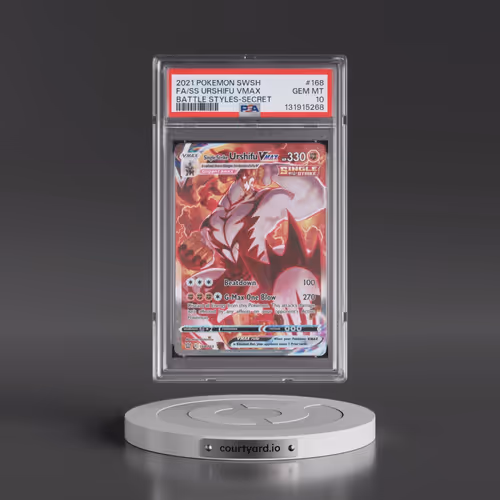 2021 Pokémon Sword & Shield Battle Styles #168 Single Strike Urshifu Vmax - Full Art Secret (PSA 10