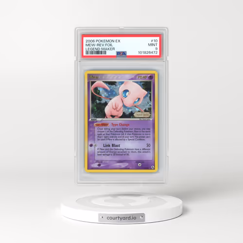 2006 Pokémon EX Legend Maker #10 Mew - Reverse Foil (PSA 9 MINT)