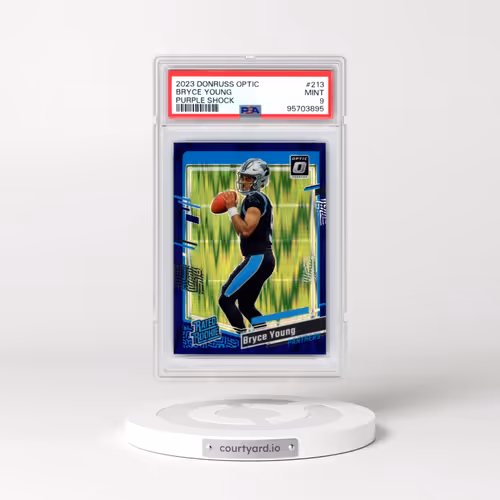 2023 Panini Donruss Optic #213 Bryce Young - Purple Shock (PSA 9 MINT)