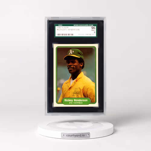 1982 Fleer #92 Rickey Henderson (SGC 9 MINT)