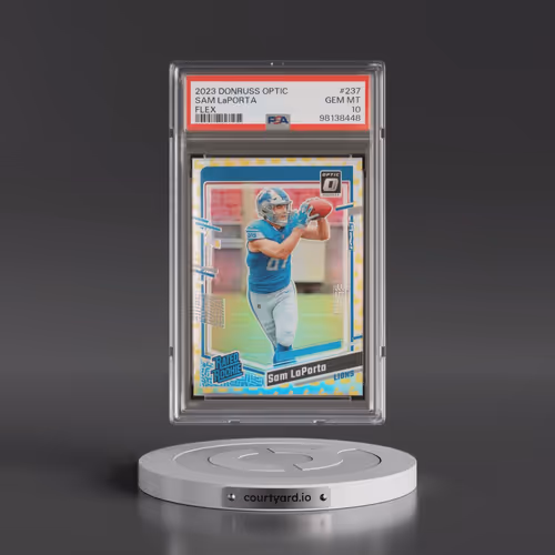 2023 Panini Donruss Optic #237 Sam LaPorta - Flex (PSA 10 GEM MINT)