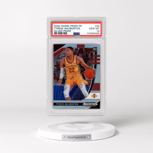 2020 Panini Prizm Draft Picks #50 Tyrese Haliburton - Silver Prizm (PSA 10 GEM MINT)
