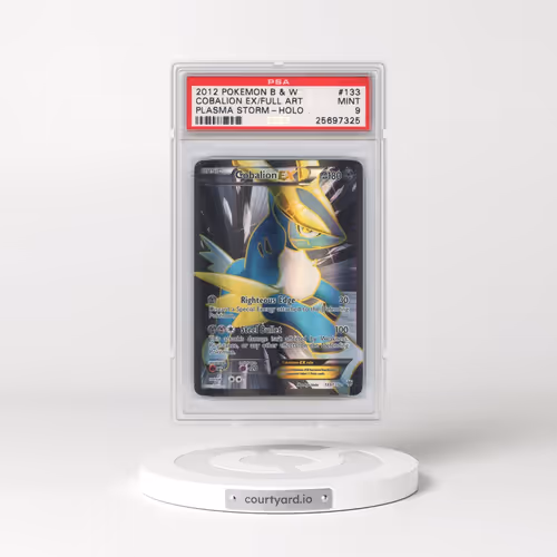 2013 Pokémon Black & White Plasma Storm #133 Cobalion EX - Holo Full Art (PSA 9 MINT)