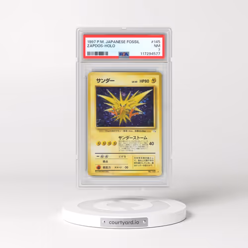 1997 Pokémon Fossil #145 Zapdos - Holo (PSA 7 NM)