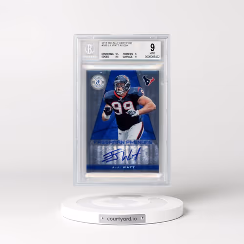 2011 Panini Totally Certified #168 J.J. Watt - Autograph (BGS 9 MINT)