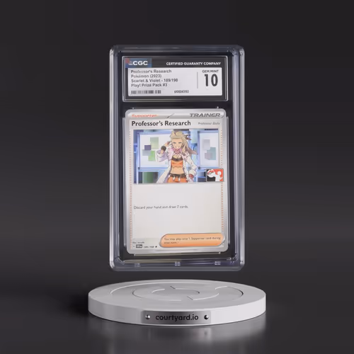 2023 Scarlet & Violet #189/198 Professor's Research - Play! Pokémon Prize Pack #3 (CGC 10 GEM MINT)