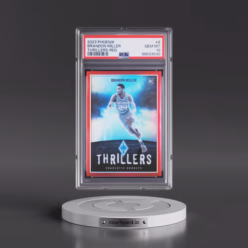 2023 Panini Phoenix Thrillers #8 Brandon Miller - Red (PSA 10 GEM MINT)