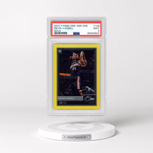 2020 Panini One and One #128 Devin Vassell - Gold (PSA 9 MINT)