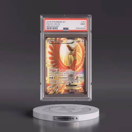 2016 Pokémon XY Breakpoint #121 HO-Oh EX - Holo Full Art (PSA 9 MINT)