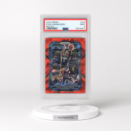 2022 Panini Prizm #249 Paolo Banchero - Red Ice (PSA 9 MINT)