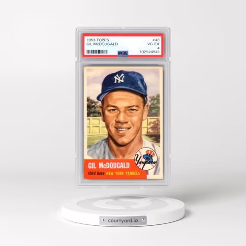 1953 Topps #43 Gil McDougald (PSA 4 VG-EX)
