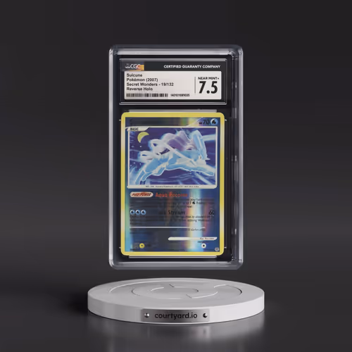 2007 Secret Wonders #19/132 Suicune - Reverse Holo (CGC 7.5 NM+)