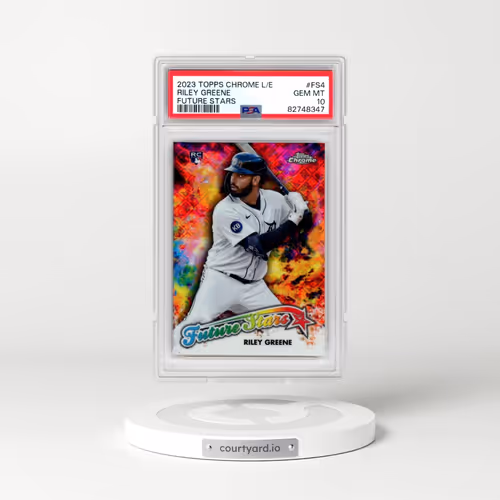2023 Topps Chrome Logofractor Edition Future Stars #FS4 Riley Greene (PSA 10 GEM MINT)