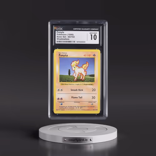 1999 Base Set #60/102 Ponyta - Shadowless Shadowless (CGC 10 GEM MINT)