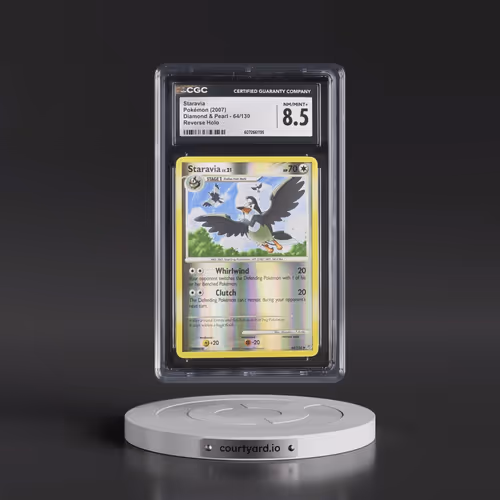 2007 Diamond & Pearl #64/130 Staravia - Reverse Holo (CGC 8.5 NM-MT+)