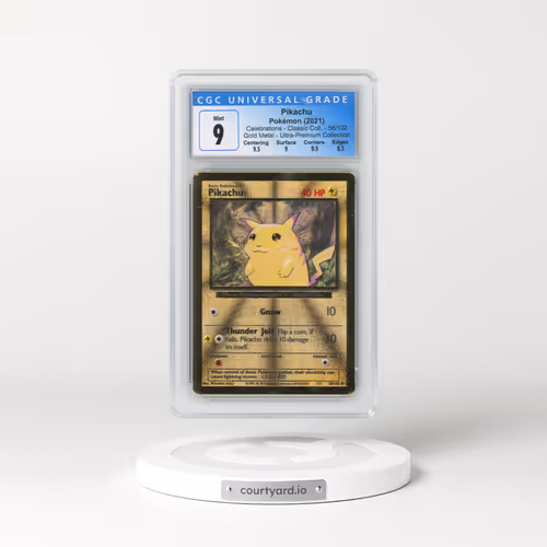 2021 Celebrations - Classic Collection #58/102 Pikachu - Gold Metal - Celebrations Ultra-Premium Collection (CGC 9 MINT)