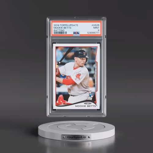 2014 Topps Update #US26 Mookie Betts - Batting (PSA 9 MINT)