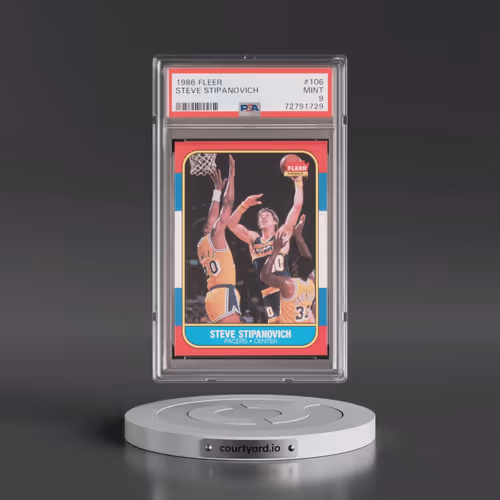 1986 Fleer #106 Steve Stipanovich (PSA 9 MINT)