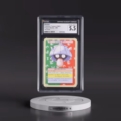 1997 (Only One Pokémon) Original Series #090 Shellder - (Blue Back) 1st Print (CGC 5.5 EX+)