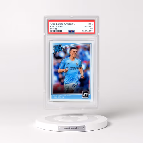 2018 Panini Donruss #179 Phil Foden - Optic (PSA 10 GEM MINT)