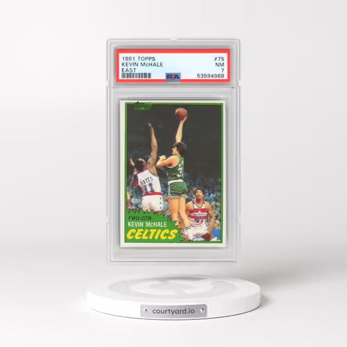 1981 Topps #75 Kevin McHale - East (PSA 7 NM)