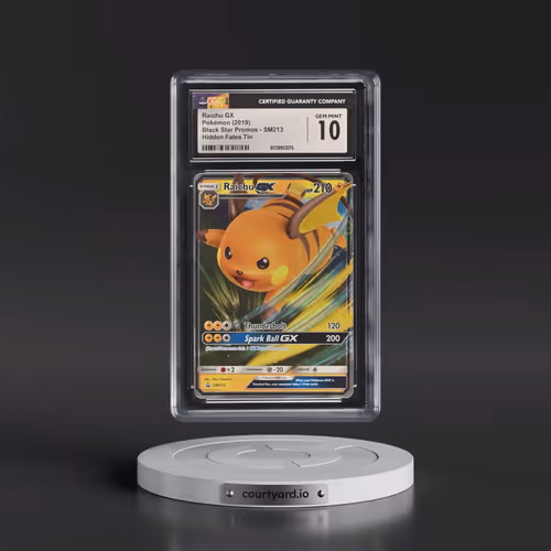 2016 Black Star Promos - Sun & Moon #SM213 Raichu GX - Hidden Fates Tin (Holo) (CGC 10 GEM MINT)