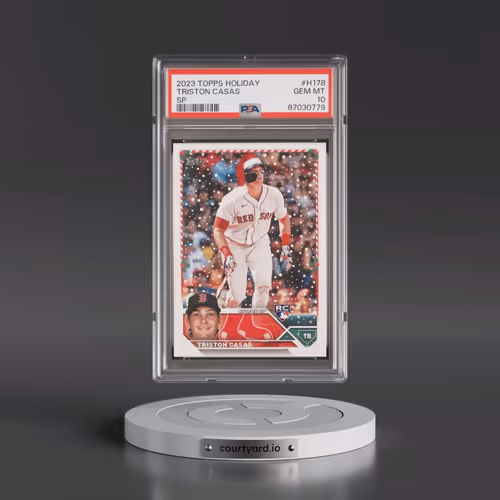 2023 Topps Holiday #H178 Triston Casas - SP (PSA 10 GEM MINT)