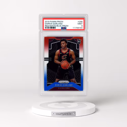 2019 Panini Prizm #288 Darius Garland - Red/White/Blue Prizm (PSA 9 MINT)