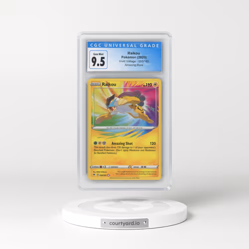 2020 Vivid Voltage #050/185 Raikou - Amazing Rare (CGC 10 GEM MINT)
