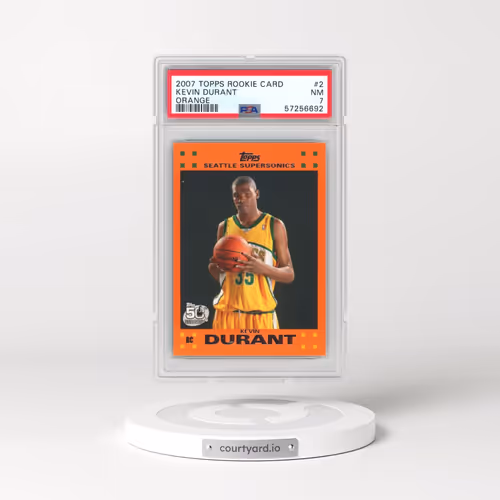 2007 Topps Rookie Card #2 Kevin Durant - Orange (PSA 7 NM)