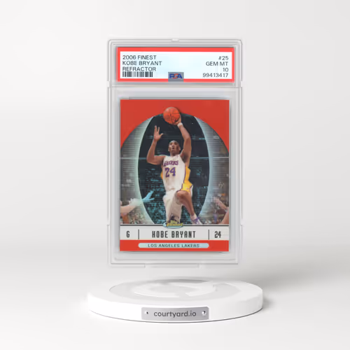 2006 Finest #25 Kobe Bryant - Refractor (PSA 10 GEM MINT)