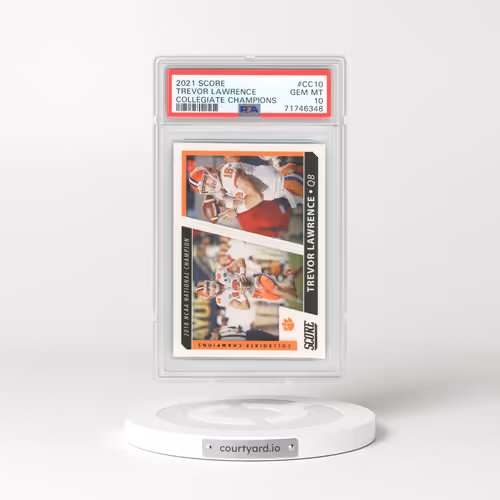 2021 Panini Score Collegiate Champions #CC10 Trevor Lawrence (PSA 10 GEM MINT)