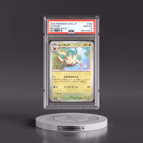 2024 Pokémon Sv8a-Terastal Fest EX #002 Leafeon - Reverse Holo (PSA 10 GEM MINT)
