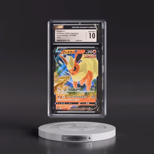 2021 Eevee Heroes #011/069 Flareon V - Holo (CGC 10 GEM MINT)