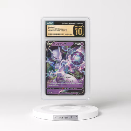 2022 Japanese VSTAR Universe #50 Mewtwo V - Full Art Holo (CGC 10 PRISTINE)