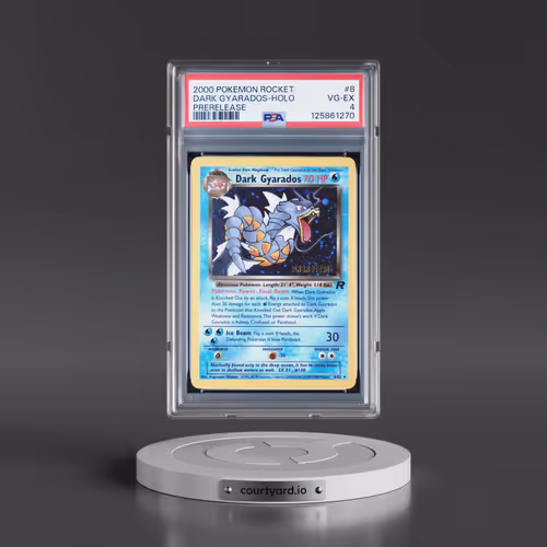 2000 Pokémon Rocket #8 Dark Gyarados - Holo Prerelease (PSA 4 VG-EX)